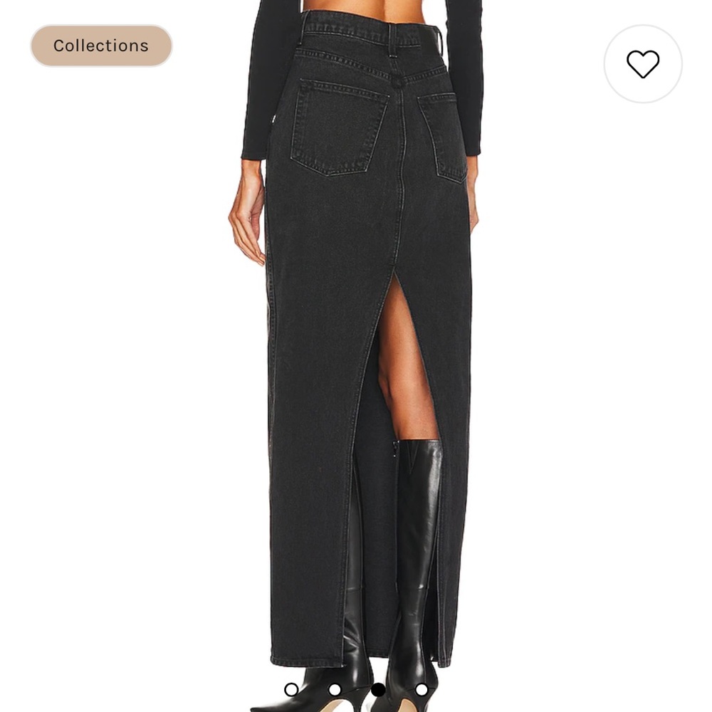 Revolve x Marianna Hewitt Amara Maxi Pencil Skirt with Back Slit in Loleta